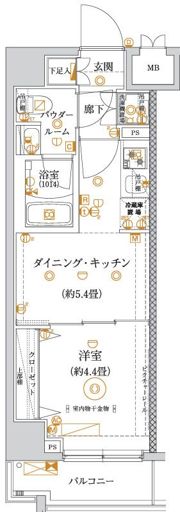 ガリシア亀戸水神の間取り画像