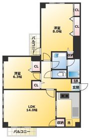 コルザ奥沢Ⅱの間取り画像