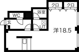 中駒新栄レオンビルの間取り画像