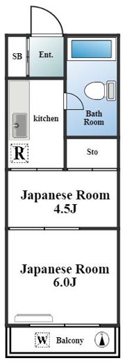 コーポ山吹の間取り画像