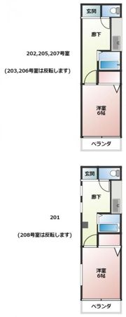 サニーヒル美原町の間取り画像