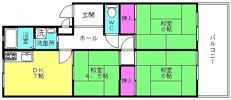 北在家アパートメントの間取り画像