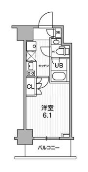 JMFレジデンス北品川の間取り画像