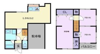 和泉市葛の葉町戸建の間取り画像