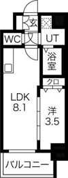 SOLメイクス新栄の間取り画像
