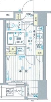 フォレシティ六本木の間取り画像