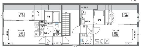 COCOCUBE大井町Ⅱの間取り画像