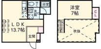 QUARTIER LATIN SANGENCHAYA【カルティエラタン三軒茶屋】の間取り画像