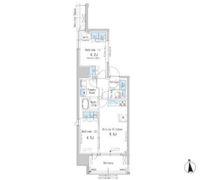 パークアクシス新御徒町Eastの間取り画像