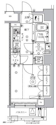 セジョリ虎ノ門の間取り画像