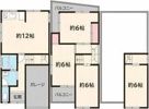 高石市千代田4LDK戸建ての間取り画像