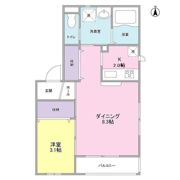 フロインデB棟の間取り画像