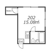 メゾン・ド・カフェイユ 202（豪徳寺）の間取り画像