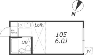 ペアパレス宮の坂105（宮の坂/経堂）の間取り画像