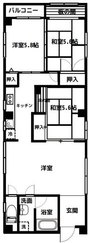 ハイ清澄の間取り画像