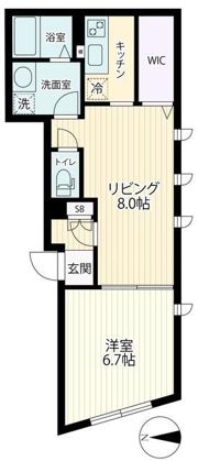 LUORE新井薬師の間取り画像