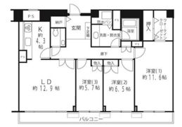 ルシマン月島の間取り画像