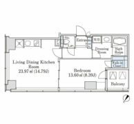 プラティーヌ新宿新都心の間取り画像