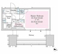 ラ・トゥール新宿アネックスの間取り画像