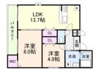 フジパレス レーヴⅠ番館の間取り画像