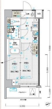 MAXIV CROSお花茶屋の間取り画像
