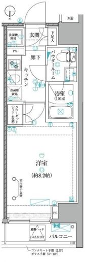 レアライズ日暮里EASTの間取り画像
