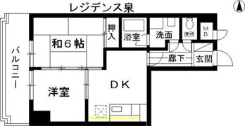 レジデンス泉の間取り画像