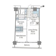 コンフォリア新宿イーストサイドタワーの間取り画像