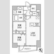 S-RESIDENCE目黒大岡山bresaの間取り画像