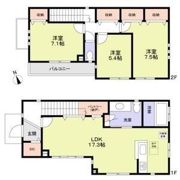 杉並区松庵1丁目戸建の間取り画像