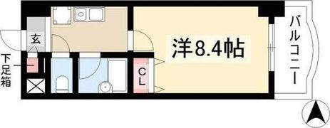 現代ハウス新栄の間取り画像