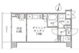 レジディア神楽坂Ⅱの間取り画像