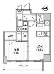 S-RESIDENCE新御徒町chiaroの間取り画像