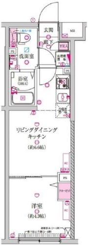 ラフィスタ豪徳寺の間取り画像