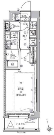 クレイシア北馬込の間取り画像