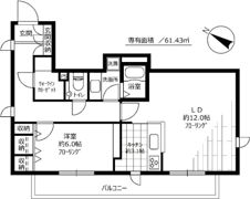 シャンブル向丘の間取り画像