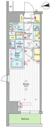 SKYCOURT D-iberte ASAKUSAの間取り画像