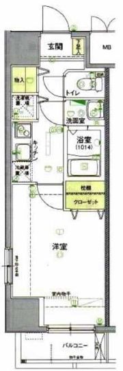 feeth日暮里の間取り画像