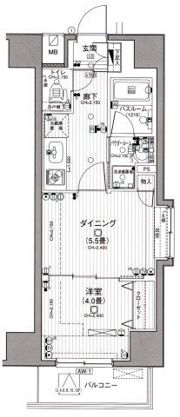 日神デュオステージ浅草の間取り画像