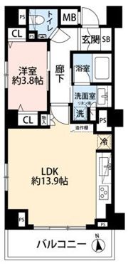 ディアスタ早稲田諏訪通りの間取り画像
