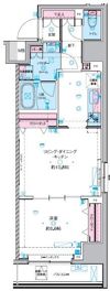 GENOVIA 東神田 green veilの間取り画像