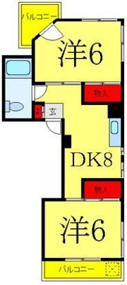 バンビ白山第4ビルの間取り画像