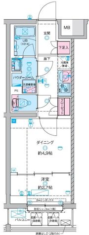 GENOVIA竹ノ塚の間取り画像