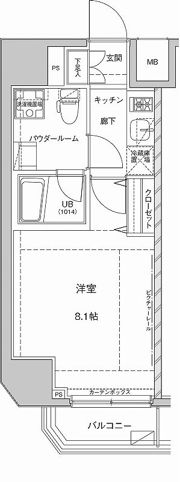 ジェノヴィア東大前グリーンヴェールの間取り画像