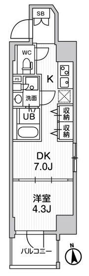 CREATIF秋葉原の間取り画像