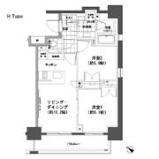 パークハビオ人形町の間取り画像