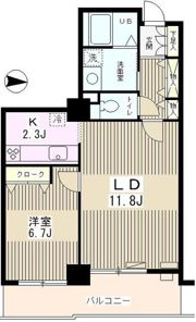 エルアージュ小石川B棟の間取り画像