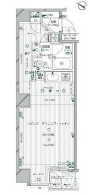 デュオ・スカーラ兜町の間取り画像