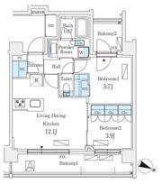 シーズンフラッツ町屋の間取り画像