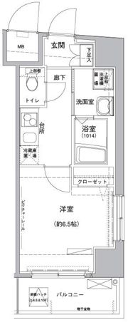 ロメック山手日暮里の間取り画像
